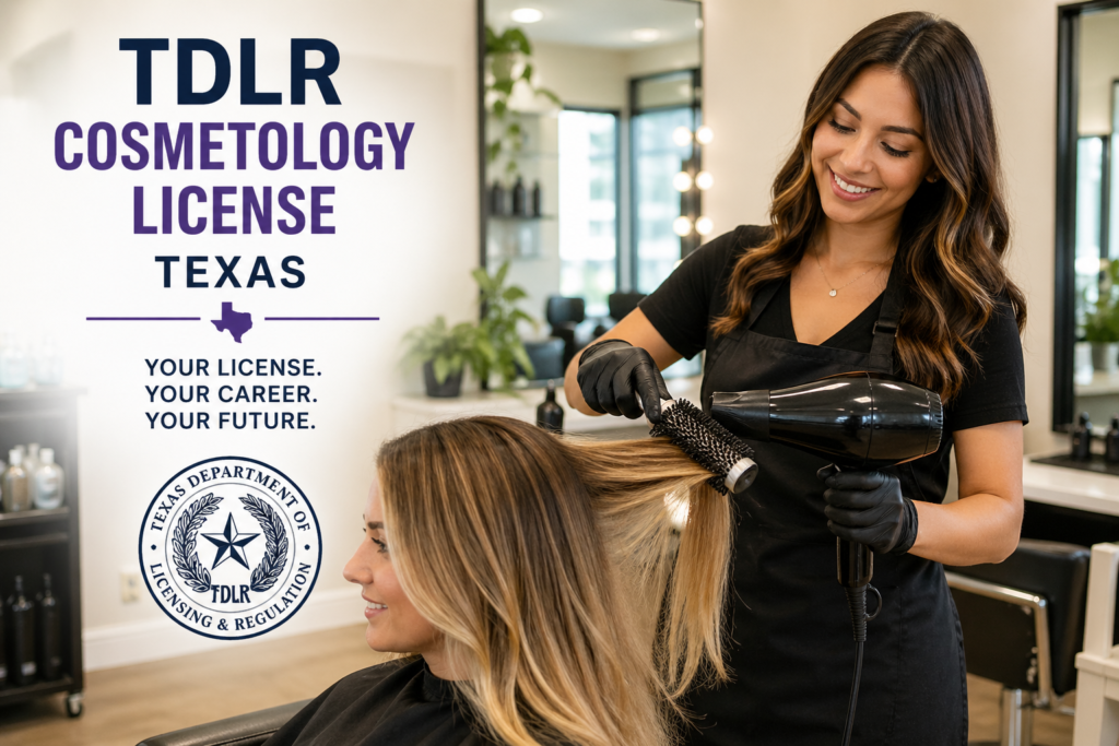 tdlr cosmetology license texas professional working