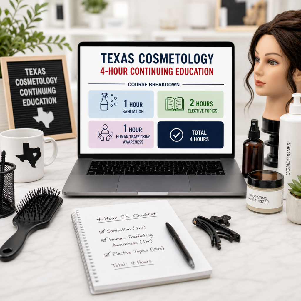 texas cosmetology 4 hour continuing education requirements