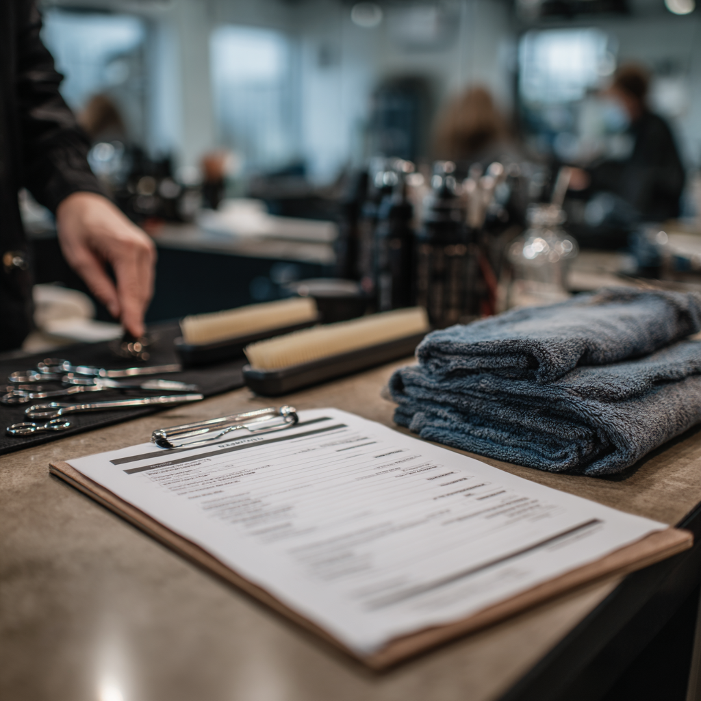 TDLR shampoo license requirements checklist for Texas salon work