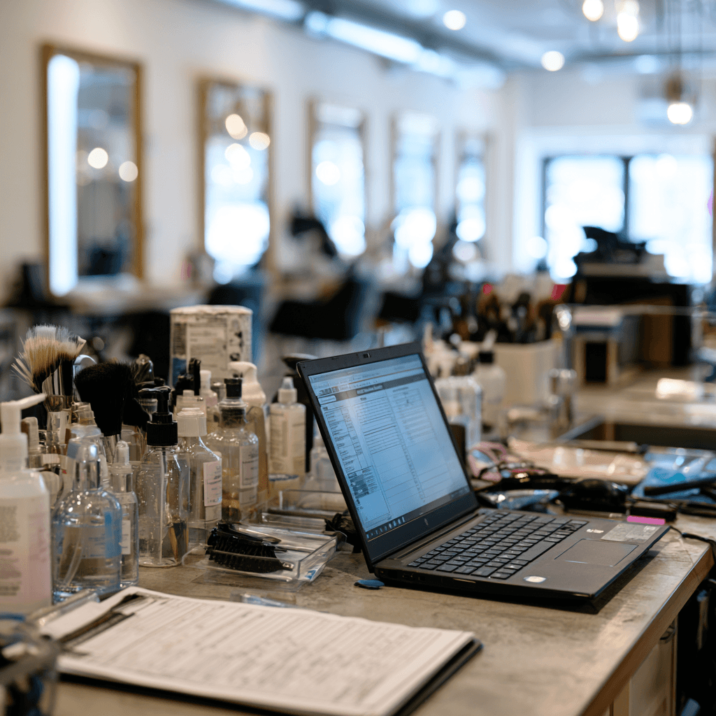 Cosmetology CE hours checklist and sanitized salon tools