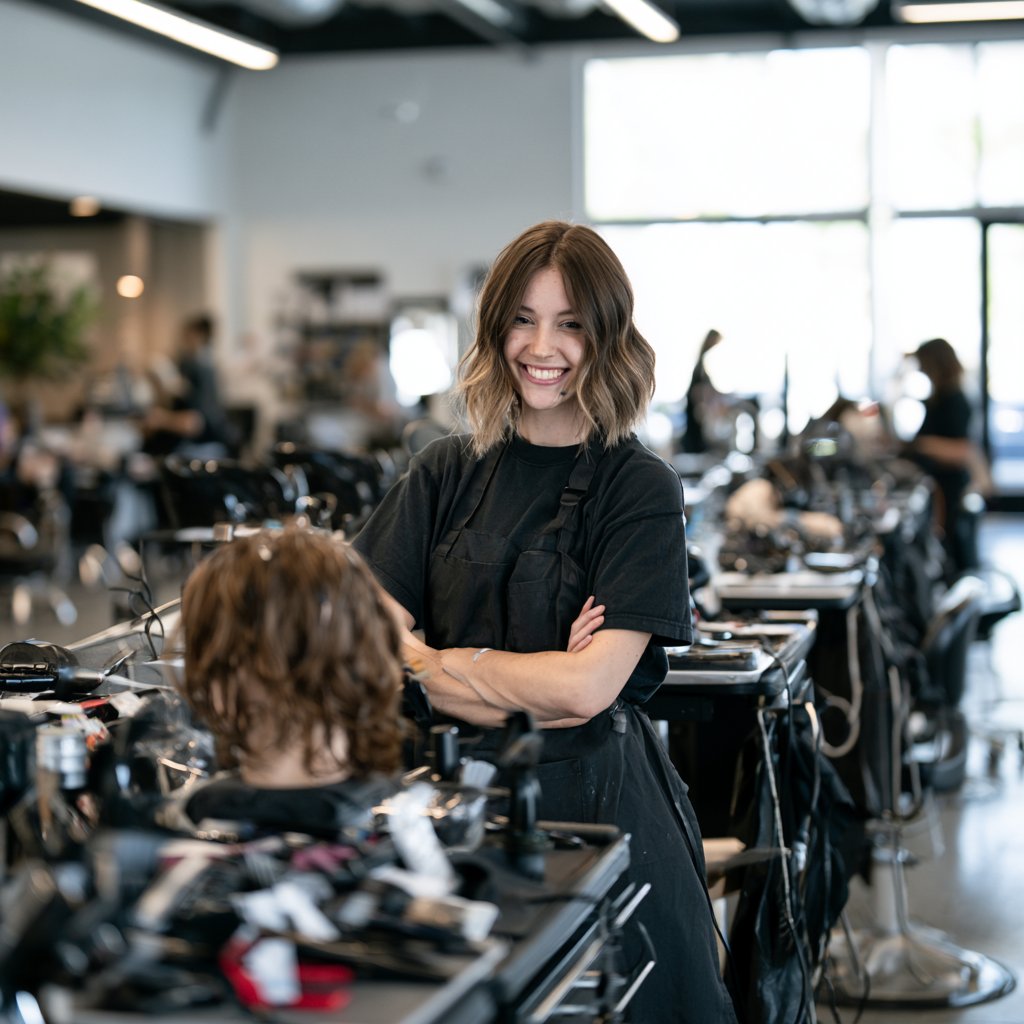 Texas cosmetology student preparing for the PSI cosmetology practical exam