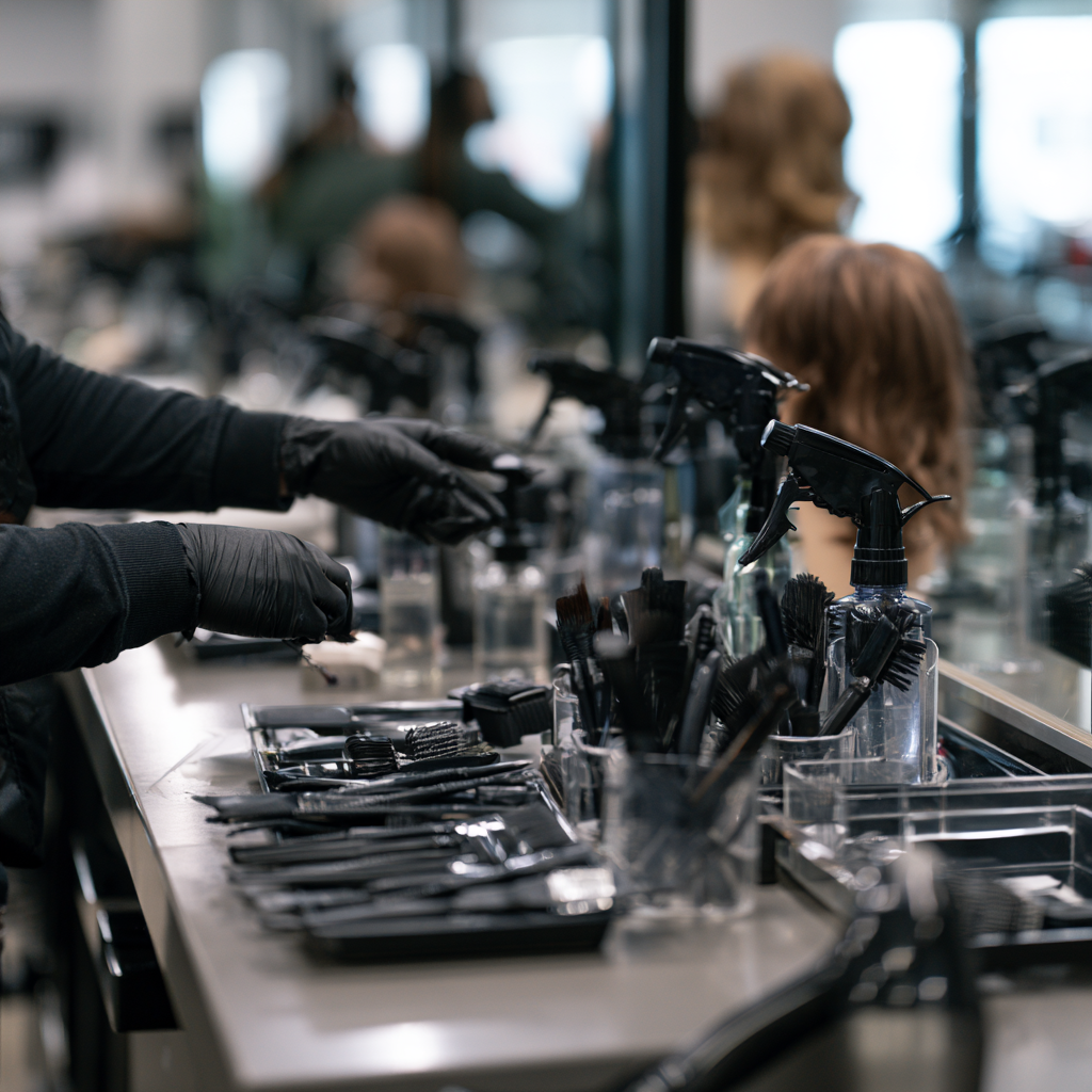 Texas cosmetology student preparing for cosmetology licensing training and exams