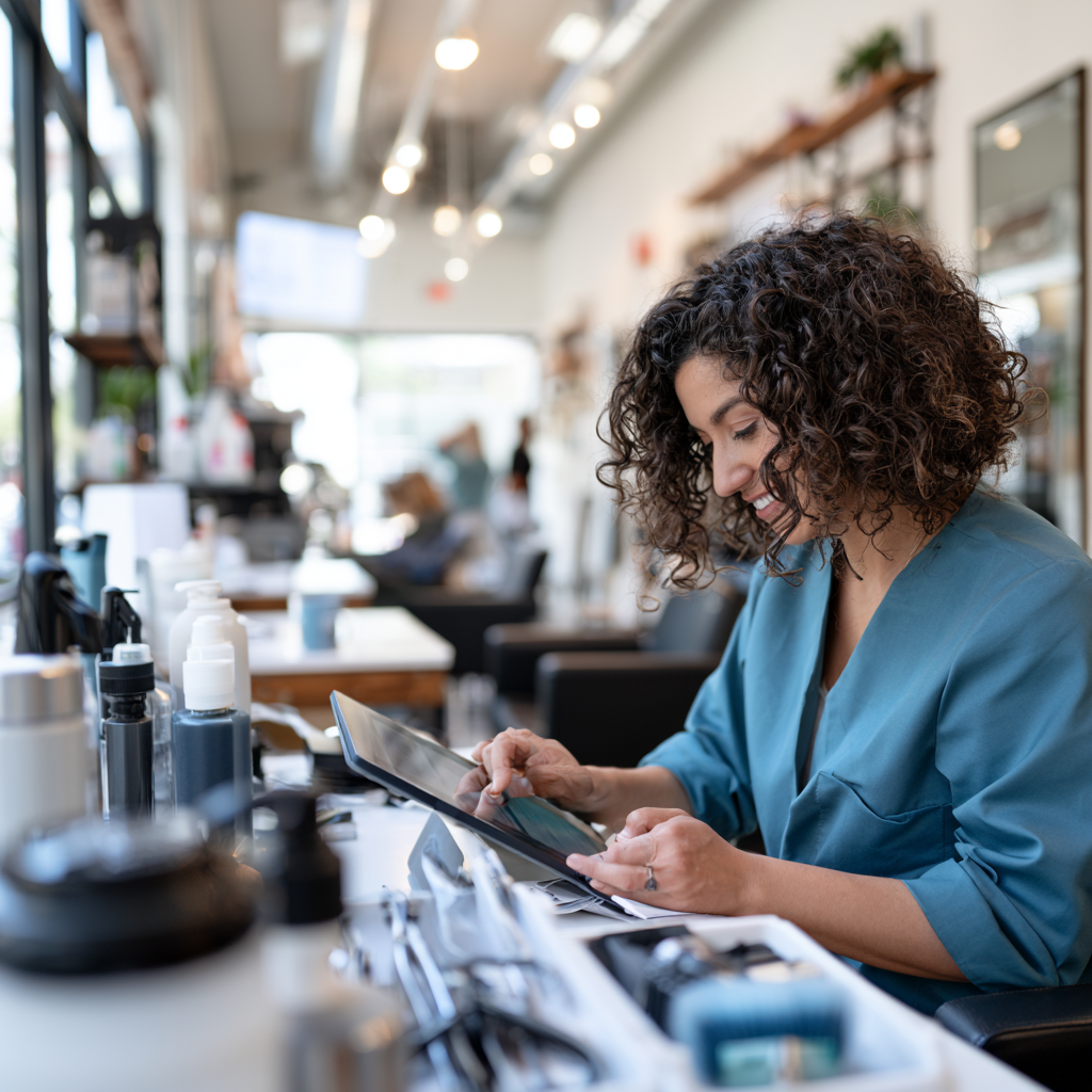 Licensed Texas cosmetologist completing TDLR-approved continuing education online